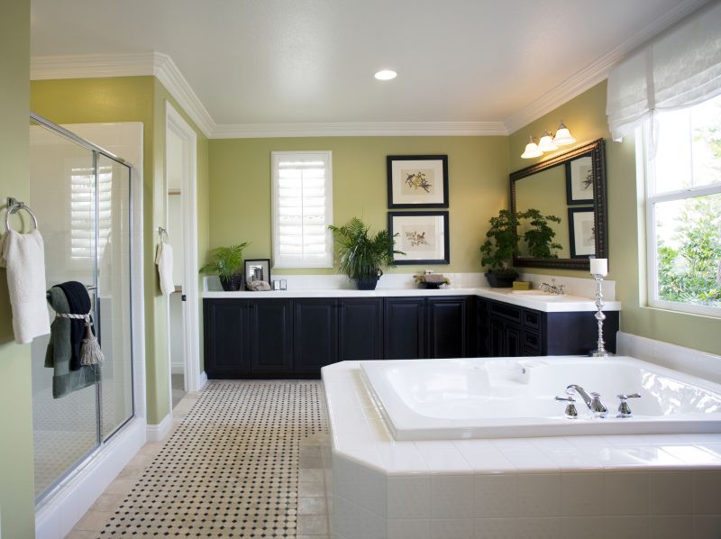Modern master bathroom renovation
